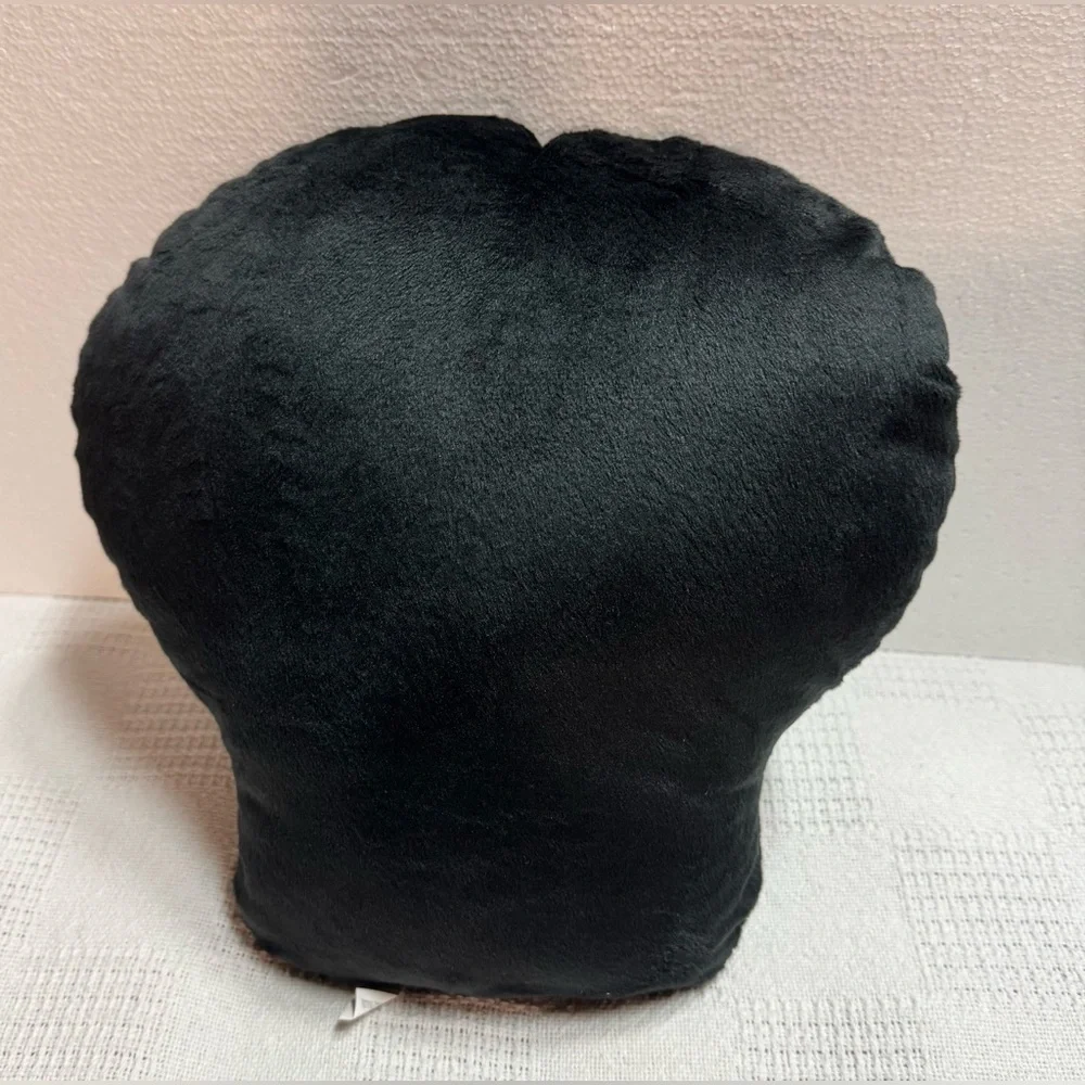 Gothic Skull Pillow - Black and Silver Pillow..